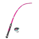 Animal Crossing Items Fish Fishing Rod Pink