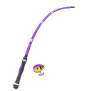 Animal Crossing Items Fish Fishing Rod Purple