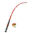 Animal Crossing Items Fish Fishing Rod Red