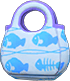 Animal Crossing Items Switch Fish-print eco bag