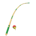 Animal Crossing Items Fishing Rod Green