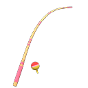 Animal Crossing Items Fishing Rod Pink