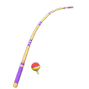 Animal Crossing Items Fishing Rod Purple