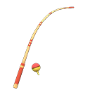 Animal Crossing Items Fishing Rod Red