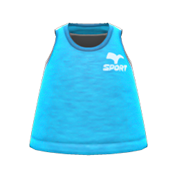 Animal Crossing Items Fitness Tank Light blue