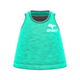 Animal Crossing Items Fitness Tank Mint