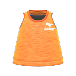 Animal Crossing Items Fitness Tank Orange