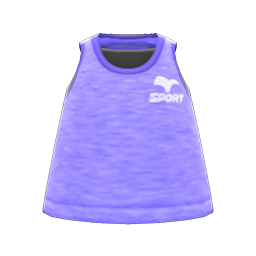 Animal Crossing Items Fitness Tank Purple