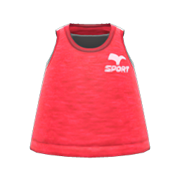 Animal Crossing Items Fitness Tank Red