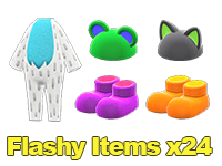 Animal Crossing Items Switch Flashy Items x24