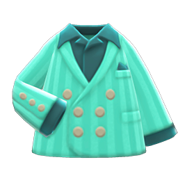 Animal Crossing Items Flashy Jacket Aquamarine