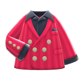 Animal Crossing Items Flashy Jacket Berry red