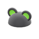 Animal Crossing Items flashy round-ear animal hat Black