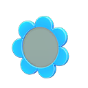 Animal Crossing Items Flower tabletop mirror Blue