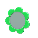 Animal Crossing Items Flower tabletop mirror Green