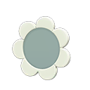 Animal Crossing Items Flower tabletop mirror White