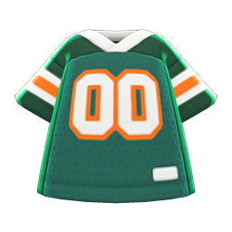 Animal Crossing Items Football Shirt Green