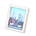 Animal Crossing Items Framed photo Cityscape photo Variation White