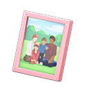 Animal Crossing Items Framed photo Gathering photo Variation Pink