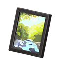 Animal Crossing Items Framed photo Mountain photo Variation Black