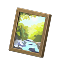 Animal Crossing Items Framed photo Mountain photo Variation Brown