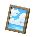 Animal Crossing Items Framed photo Ocean photo Variation Brown