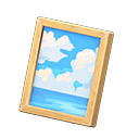 Animal Crossing Items Framed photo Ocean photo Variation Natural