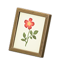 Animal Crossing Items Framed photo Pressed flower Variation Brown