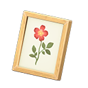 Animal Crossing Items Framed photo Pressed flower Variation Natural