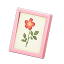 Animal Crossing Items Framed photo Pressed flower Variation Pink