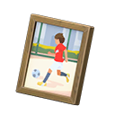 Animal Crossing Items Framed photo Sports photo Variation Brown