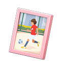 Animal Crossing Items Framed photo Sports photo Variation Pink