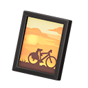 Animal Crossing Items Framed photo Sunset photo Variation Black