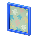 Animal Crossing Items Framed poster Birds Poster design Blue