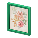 Animal Crossing Items Framed poster Flowers Poster design Green