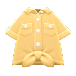 Animal Crossing Items Switch Front-tie Button-down Shirt