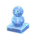 Animal Crossing Items Frozen mini snowperson Ice blue