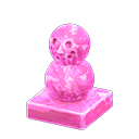 Animal Crossing Items Frozen mini snowperson Ice pink