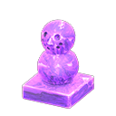 Animal Crossing Items Frozen mini snowperson Ice purple