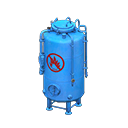 Animal Crossing Items Tank "No open flames" sign Design Blue