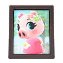 Animal Crossing Items Gala'S Photo Dark Wood