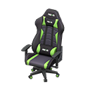 Animal Crossing Items Gaming chair Black & green