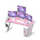 Animal Crossing Items Gaming desk Desktop Monitors Pink