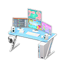 Animal Crossing Items Gaming desk First-person game Monitors Light blue