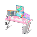 Animal Crossing Items Gaming desk First-person game Monitors Pink