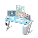 Animal Crossing Items Gaming desk Online roleplaying game Monitors Light blue