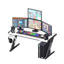 Animal Crossing Items Gaming desk Online roleplaying game Monitors White