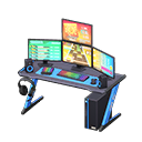 Animal Crossing Items Gaming desk Rhythm game Monitors Black & blue