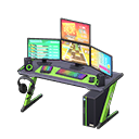 Animal Crossing Items Gaming desk Rhythm game Monitors Black & green