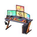 Animal Crossing Items Gaming desk Rhythm game Monitors Black & orange